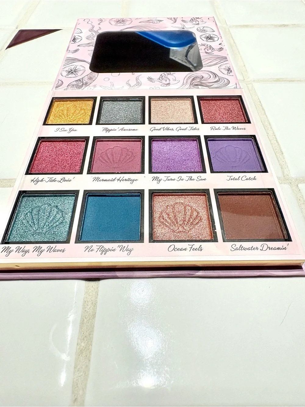 Disney Princess Little Mermaid Ariel Eyeshadow Palette 0.51oz Taste Beauty